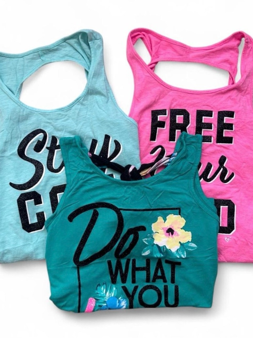 Set of 3 Justice Athletic Tops Size 14/16